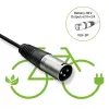 Carregador para bicicleta elétrica 36V 42V 2A 3P XLR 18mm