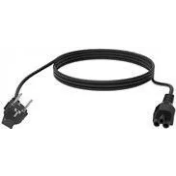 Cabo de alimentação preto 3 m CEE7/7 IEC C5 Vision TC 3MEUCVLF/BL