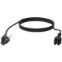 Cabo de alimentação preto 3 m CEE7/7 IEC C5 Vision TC 3MEUCVLF/BL