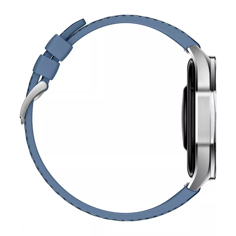 Smartwatch HUAWEI WATCH GT5 46mm – 1,43 polegadas AMOLED, GPS, 524 mAh, caixa em aço inoxidável, bracelete de tecido azul