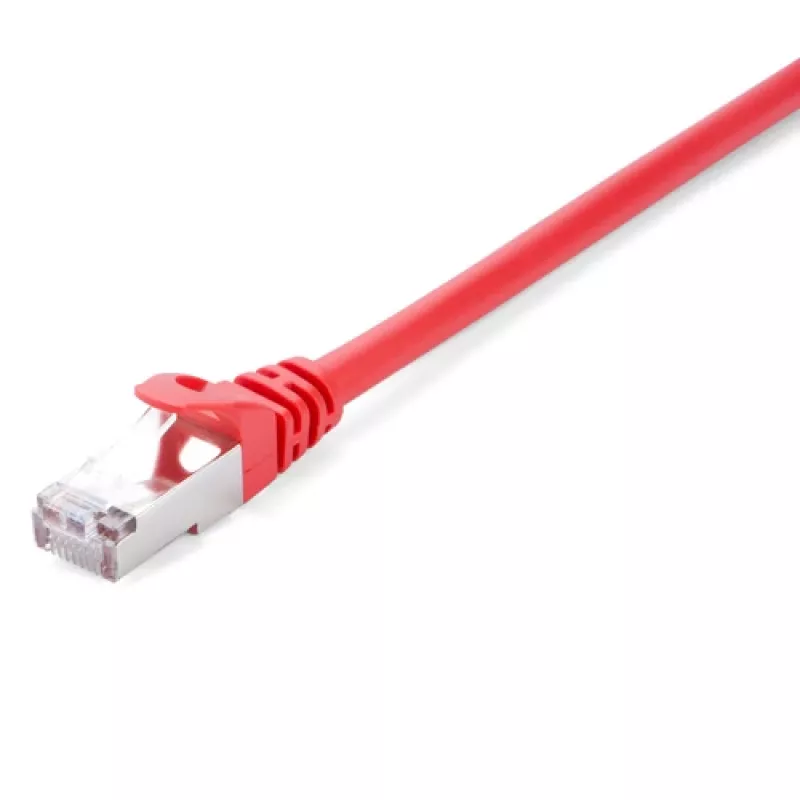 Cabo de rede V7 vermelho Cat6 blindado RJ45 ficha para RJ45 ficha 10m vermelho