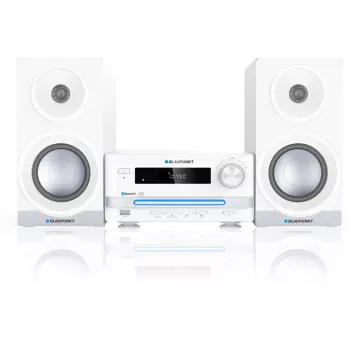 Micro-sistema de áudio doméstico BLAUPUNKT MS16BT 15 W, CD/USB/MP3, Bluetooth, FM RDS, branco