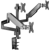 Suporte de secretária para monitor ONKRON G280-B para ecrãs de 33–81,3 cm (13 polegadas–32 polegadas), morsa/passagem pela secretária, até 24 kg, VESA 75x75–100x100