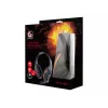 Gembird GHS-05-O auscultadores gaming com fio, on-ear, 3,5 mm, controlo de volume, 20-20000 Hz, 32 Ohm, cabo de 2 m, preto/laranja