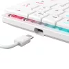 Teclado mecânico White Shark Nagamaki GK-006211 — layout compacto, interruptores mecânicos Red, caixa branca