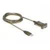 Cabo série DeLOCK 64073 USB Type-A DB-9 transparente 2 m