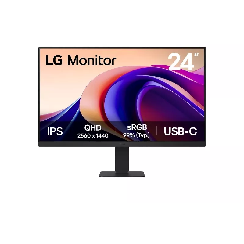 Monitor LG 24U631A-B 60,5 cm (23,8 polegadas) 2560 x 1440 pixels Quad HD preto