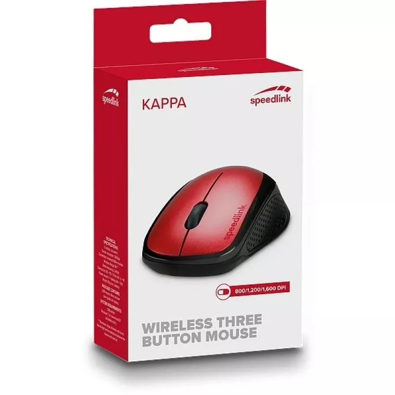 Rato SPEEDLINK Kappa Office para destro RF sem fios