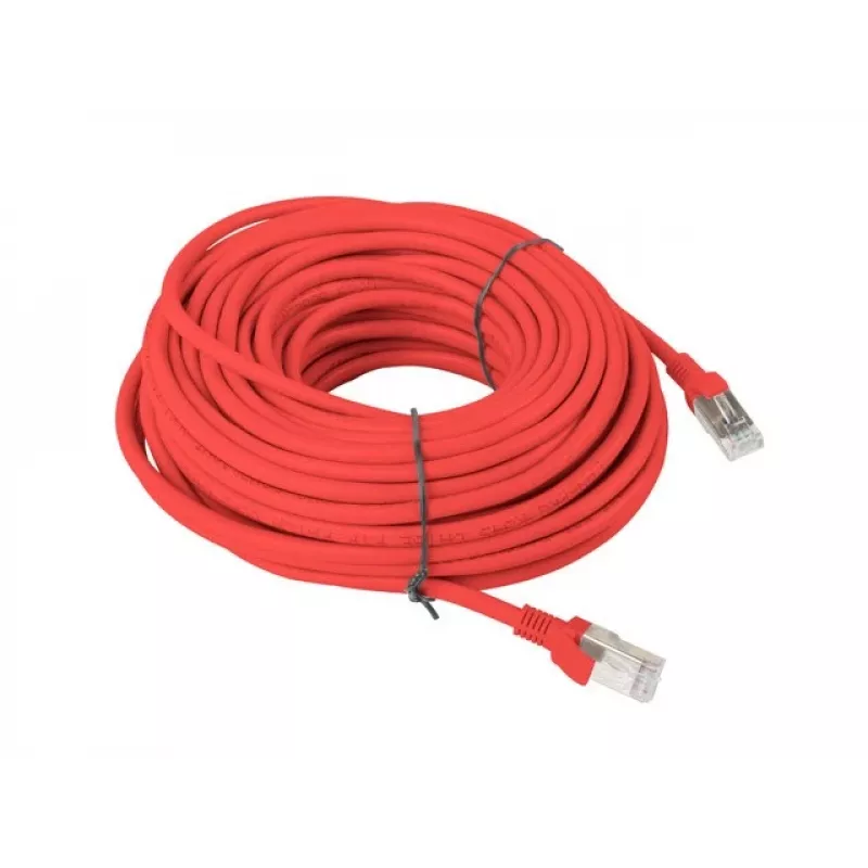 Lanberg PCU5-10CC-3000-R cabo de rede Cat5e UTP, RJ-45, 30 m, vermelho