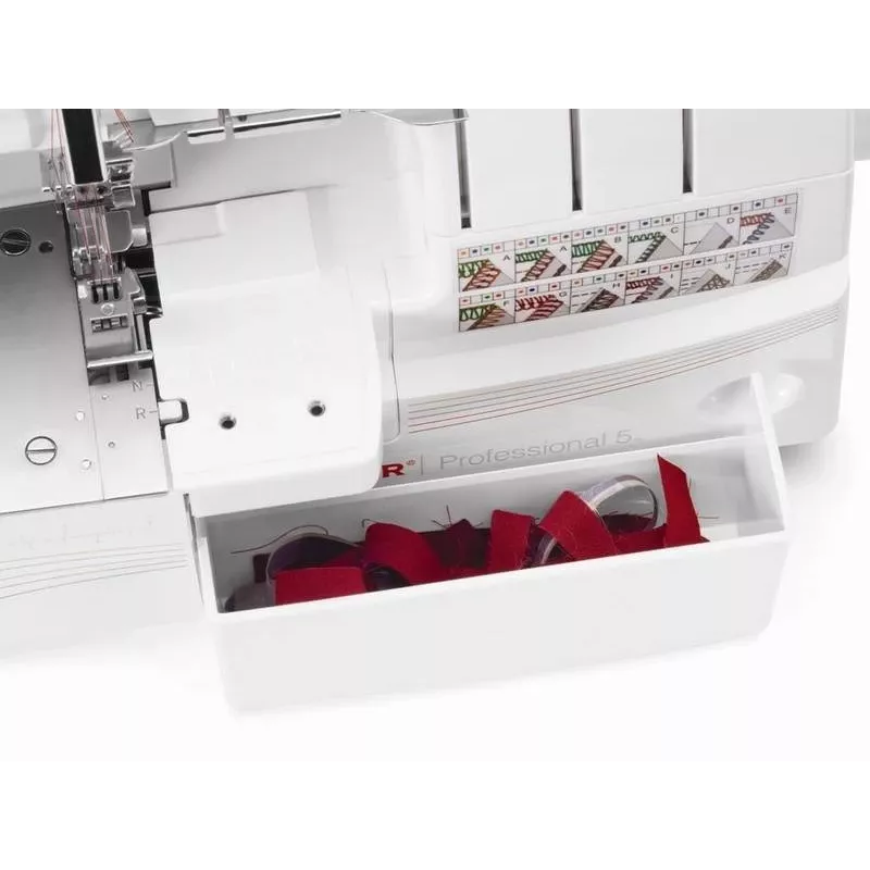 Máquina de costura overlock Singer 14T968, energia elétrica, branco