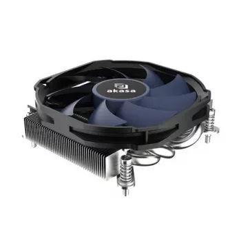 Dissipador de ar Akasa ALUCIA H4i 9.2 cm preto 800-3600 rpm rolamento hidrodinâmico