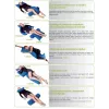 Almofada de posicionamento em U para cama em fibra de silicone azul