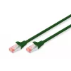Cabo de rede Digitus CAT 6 S/FTP DK-1644-005/G 0,5m verde