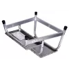 Degrau Krause 805027, alumínio 2 degraus, carga máx. 150 kg, comprimento 680 mm, altura 41 cm