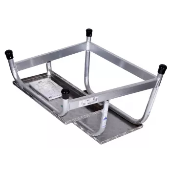 Degrau Krause 805027, alumínio 2 degraus, carga máx. 150 kg, comprimento 680 mm, altura 41 cm