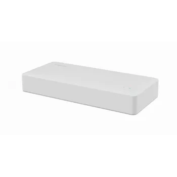 Switch não gerido GEMBIRD NSW-G8-01 – 8× Gigabit Ethernet (10/100/1000), branco, DC 5V