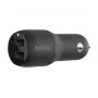 Carregador de Automóvel Dual-USB-A 12W x2 Preto