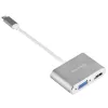 Adaptador de vídeo externo SILVERSTONE EP16 USB-C 3.1 com saídas HDMI e VGA