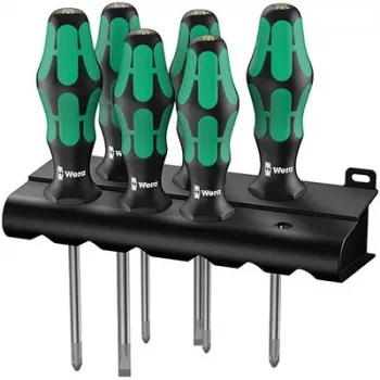 Wera 335/350/355/6 Conjunto Kraftform Plus Chaves de fendas standard Wera 335/350/355/6 Kraftform Plus