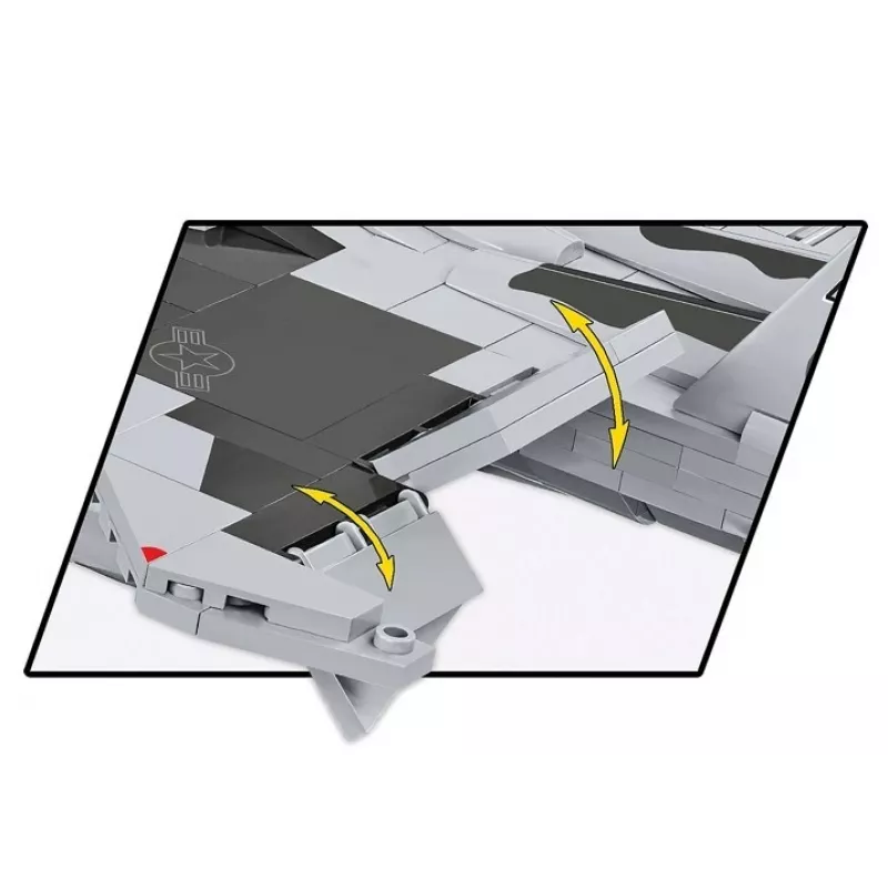 Blocos de construção Cobi Boeing F-15EX Eagle II conjunto modelo COIB-5900, kit de escala colecionável