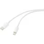Renkforce Cabo USB USB 2.0 Ficha USB-C®, Ficha Apple Lightning 2,00 m Branco (mate) RF-5724080 (RF-5724080)