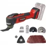 Multiferramenta EINHELL TP-MG 18 Li BL Solo — 18V Li‑Ion, lixar, polir, serrar, 1,08 kg, preto/vermelho