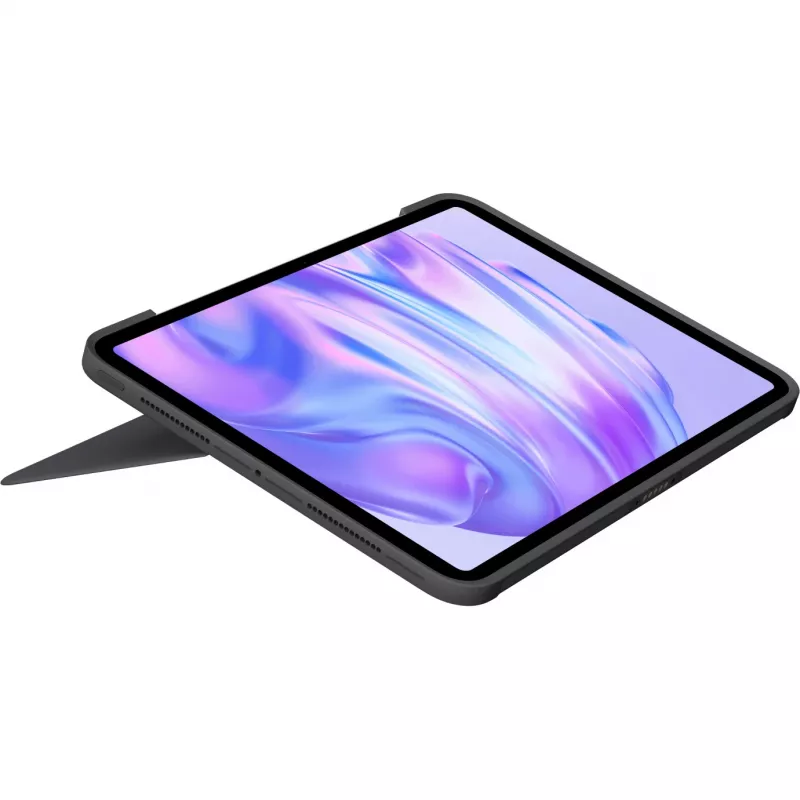 Teclado Logitech Combo Touch QWERTY dinamarquês finlandês norueguês sueco Smart Connector graphite
