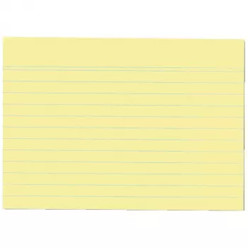 Fichas Herlitz 1150614 amarelo 100 folhas 1 unid.