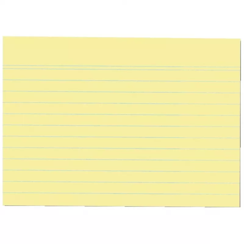 Fichas Herlitz 1150614 amarelo 100 folhas 1 unid.