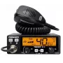 Rádio CB President Teddy II+ — 40 canais, 4 W potência de emissão, 12/24 V, filtro de interferências, 125×125×45 mm
