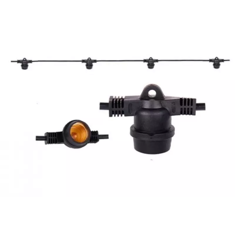 Lâmpada LED Guirlanda Jardim STRING/E27 15M VS-613 Visional