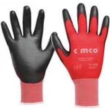Luvas de oficina Cimco 141238 preto vermelho XL
