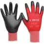 Luvas de oficina Cimco 141238 preto vermelho XL