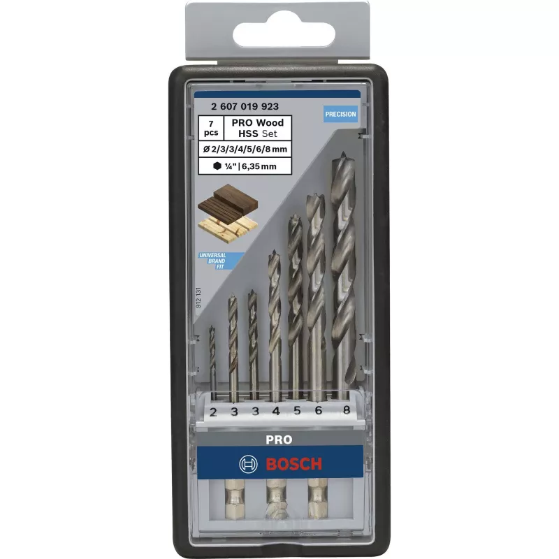 Conjunto de brocas de ponta Brad Point Bosch 2607019923