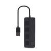 Hub de interface USB 2.0 Gembird UHB-U2P4-05 com 4 portas USB