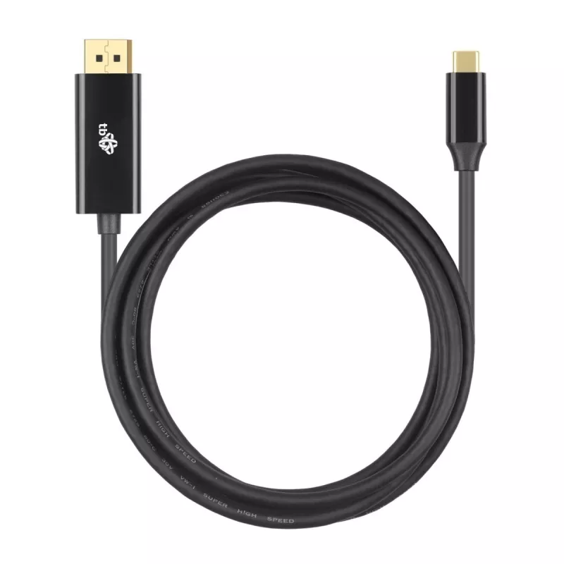 Cabo USB-C para DisplayPort TB AKTBXVDUSBCDP2B 2 m – preto