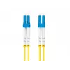 LANBERG FO-LULU-SD11-0010-YE cabo patch de fibra óptica, SM LC/UPC para LC/UPC duplex, G.657.A1, 1 m, amarelo