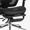 Cadeira giratória mark adler MA-EXPERT 5.7 — cadeira de escritório ergonómica em rede, altura ajustável, apoio de cabeça, braços, apoio de pés, preta