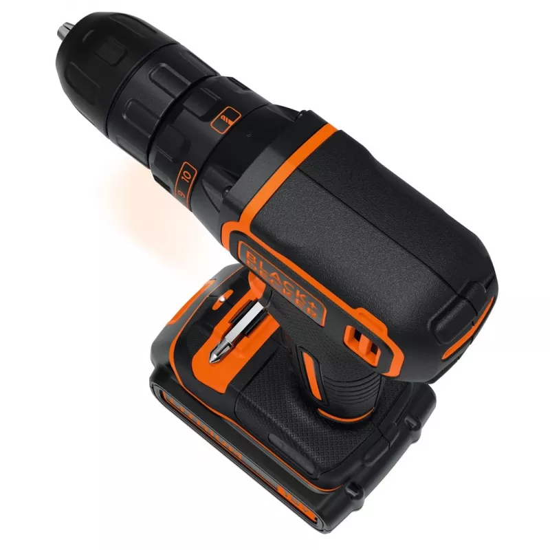 Black & Decker BDCDC18KB-QW, berbequim de punho de pistola, 1 cm, 2,5 cm, 1 cm, 650 rpm, 30 N·m