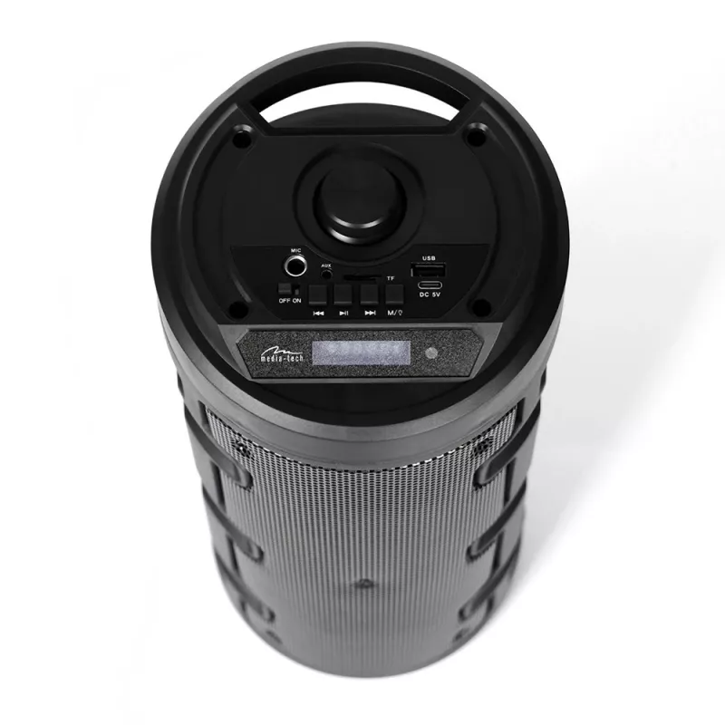 Media-tech Partybox Keg Bt - Altifalante Bluetooth estéreo compacto com rádio FM, leitor MP3 MT3165