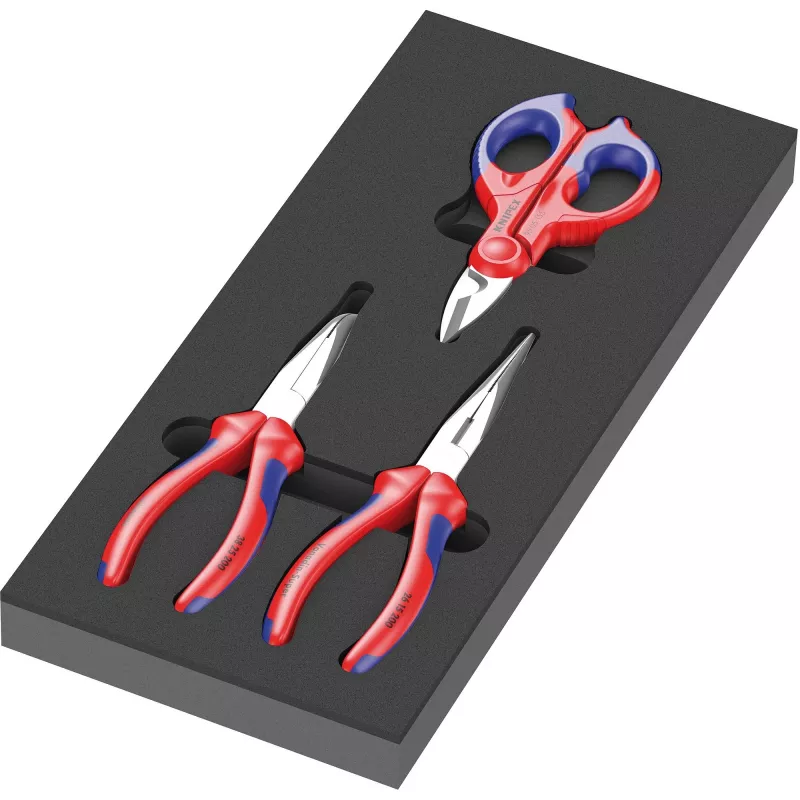 Conjunto de alicates Wera 05150181001 azul vermelho 172mm 392mm 38mm