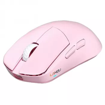 Rato Lamzu MAYA X 8K rato gaming sem fios rosa claro USB