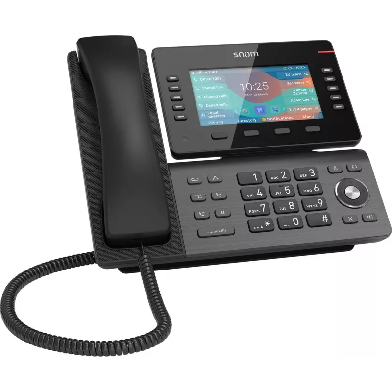 Telefone IP Snom D865 Cinzento TFT Wi-Fi ecrã 12,7 cm
