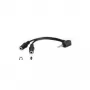 ROLINE Adaptador de headset - ficha mini de 4 polos macho para mini-phone estéreo 3,5 mm fêmea