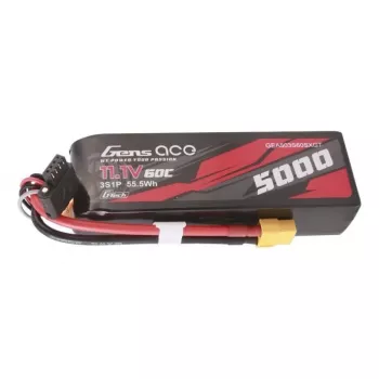 Gens ace G-Tech 5000mAh 11.1V 60C 3S1P Lipo Short-Size com ficha XT60
