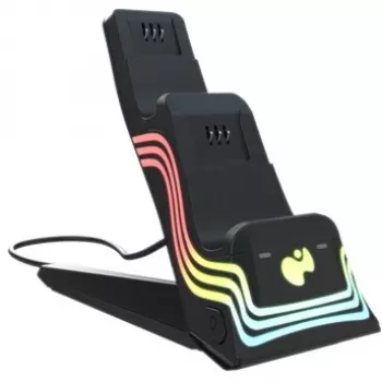 Estação de carregamento PDP 049-033-BK para comandos Xbox Series X / Series S, preto, dimensões compactas