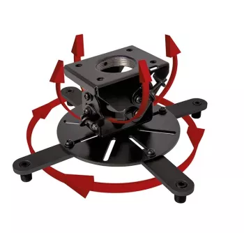 Suporte de teto para projetor B-TECH BT899-XL — suporte de teto, capacidade 25 kg, preto