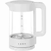 Chaleira elétrica, branca, 220-240V, 1850-2200W, 1,7L, função de manutenção de temperatura 30 min., 40,60,80,90,100, painel de controlo no punho