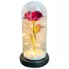 Rosa eterna em vidro Extralink Home, LED vermelho brilhante