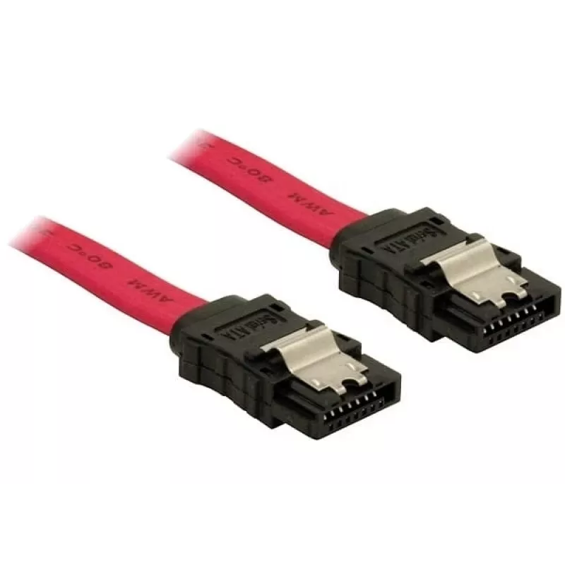 Cabo SATA DeLOCK 84302 0,5 m vermelho
